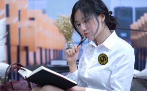 甜美可爱学生妹发型裁剪-美发学校